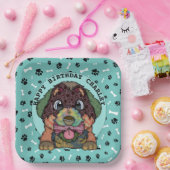 醜いベルネーズマウンテンドッグの誕生日 ペーパープレート (パーティー)