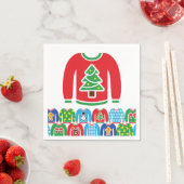 醜いホリデーセーターパーティークリスマスクリスマステレナック スタンダードカクテルナプキン (インサイチュ)