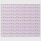 醜いホリデーセーターパープルトインデアデザイン ラッピングペーパー (フラット)