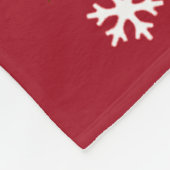 醜いホリデーセーターメリークリスマス フリースブランケット (角)