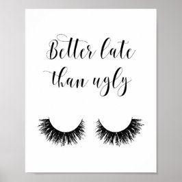 醜いポスターおもしろいメイクアップより遅い ポスター