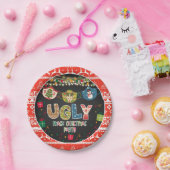 醜いマスククリスマスパーティープレート ペーパープレート (パーティー)