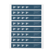 醜いメリーキリストマスセーター編み天使の宗教 ラップアラウンドラベル (シート)