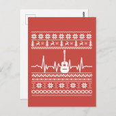 醜いメリークリスマスアコースティックギター ポストカード (正面/裏面)