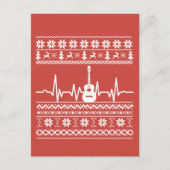 醜いメリークリスマスアコースティックギター ポストカード (正面)