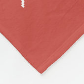 醜いメリークリスマスセーターのハートビート フリースブランケット (角)