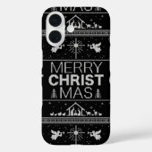 醜いメリークリスマスセーターエレガントクリスチャン Case-Mate iPhoneケース (裏面)