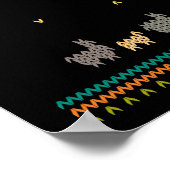 醜いメリークリスマスセーター宗教的クリスチャン ポスター (角)