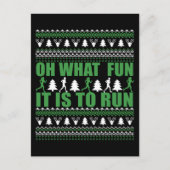 醜いメリークリスマスセ走ーター走の ポストカード (正面)