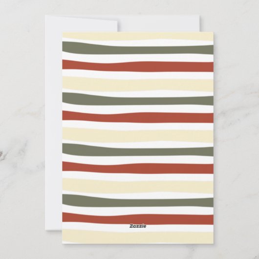 醜いモダンクリスマスセーターパーティの招待状 シーズンカード (裏面)