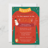 醜いモダンセータークリスマスパーティー 招待状 (正面)