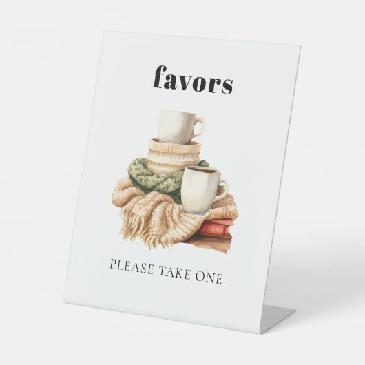 醜いモダンセーター赤ちゃんシャワーの好意 台座サイン (正面)