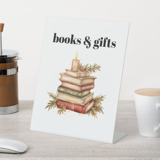 醜いモダンセーター赤ちゃんシャワー本とギフト 台座サイン (インサイチュ)