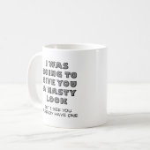 醜い一見のおもしろマグカップ コーヒーマグカップ (正面左)