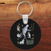 醜い中世猫 キーホルダー (正面)