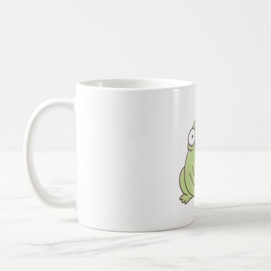醜い可愛いカエルの王子 コーヒーマグカップ (左)