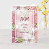 醜い子おもしろいフローラハッピーマザーズデイ カード (黄色い花)