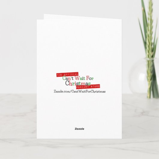 醜い新しいブラッククリスマスセーターのカード シーズンカード (裏面)