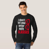 醜い眼鏡光学眼科レ連絡ンズ Tシャツ (正面フル)