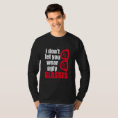 醜い眼鏡光学眼科レ連絡ンズ Tシャツ (正面フル)