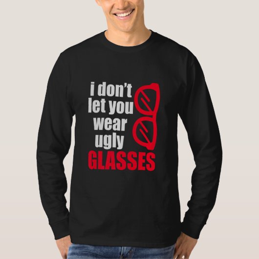 醜い眼鏡光学眼科レ連絡ンズ Tシャツ (正面)