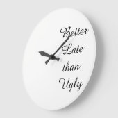 醜い芸術家の美容師を構成しなさいより遅くよくして下さい ラージ壁時計 (傾斜)