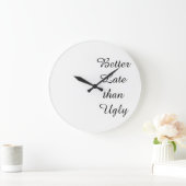 醜い芸術家の美容師を構成しなさいより遅くよくして下さい ラージ壁時計 (ホーム)