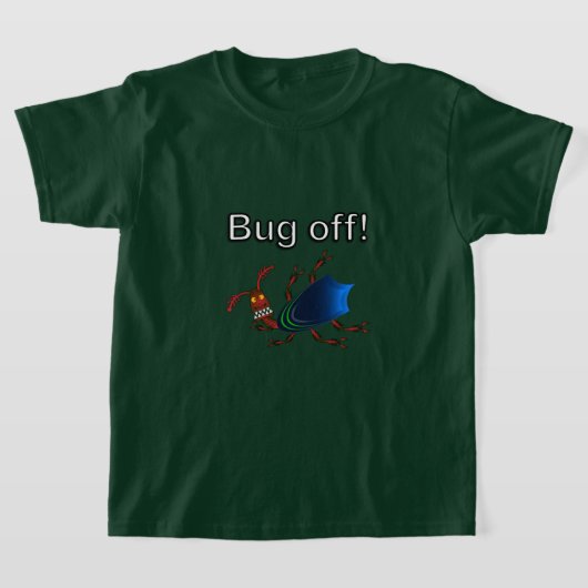 醜い虫のキッズTシャツ Tシャツ (レイダウン)