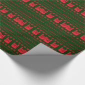 醜い重金属のクリスマスの包装紙 ラッピングペーパー (コーナー)