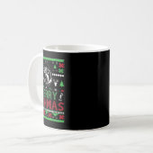 醜い釣りクリスマスBフィッシュアパレル コーヒーマグカップ (正面左)