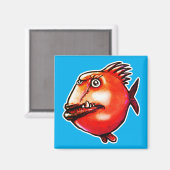 醜い顔のおもしろい漫画 マグネット (正面/裏面)