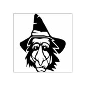 醜い魔女顔シルエットアートスタンプ ラバースタンプ (インプリント)