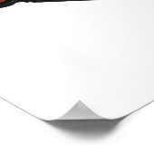 醜い魚の漫画スタイルイラストレーション ポスター (角)