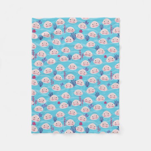 醜い魚 フリースブランケット (正面)