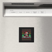醜い鷹サンタ帽子クリスマスツリー鷹クリスマス マグネット (インサイチュ (食洗機))