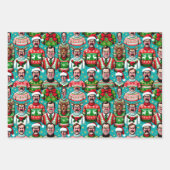 「醜い」クリスマスのセーターの模様ユーモアのある付き ラッピングペーパーシート (正面3)