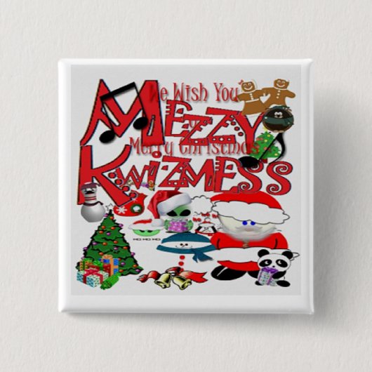 醜いKwizmess 缶バッジ (正面)