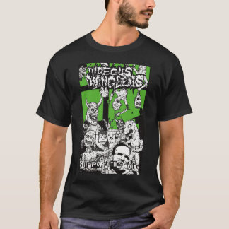 醜いMangleus "サポート中心"のTシャツ Tシャツ