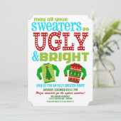 醜い'n明るいクリスマスセーターパーティの招待状 招待状 (スタンド正面)