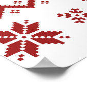 醜いTレックス恐竜クリスマスセーター ポスター (角)