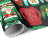 醜おもしろいいクリスマス・セーター ラッピングペーパー (ロールコーナー)