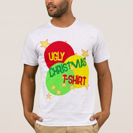 醜おもしろいいクリスマスTシャツ Tシャツ (正面)