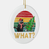 醜おもしろいいセータークリスマスシャいけなツキャットサン セラミックオーナメント (右)