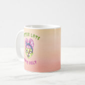 醜おもしろいいゾンビより遅い コーヒーマグカップ (正面左)