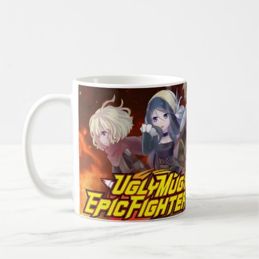 醜おもしろいいマグカップ | 陽気でぎこちないコーヒーカップ コーヒーマグカップ (左)