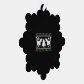 醜おもしろいいTレックスクリスマス オーナメントカード (右)