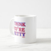 醜かわいらしいおもしろマグカップ侮辱ユーモア コーヒーマグカップ (正面左)