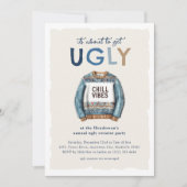 醜くなろうとしてる!クリスマスモダンパーティー 招待状 (正面)