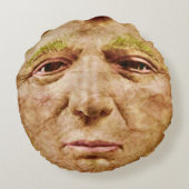 醜く気色悪い切札の顔 ラウンドクッション (裏面)