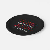 醜さは決して愚かさは永遠である ペーパープレート (アングル)